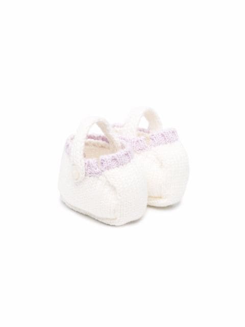 La Stupenderia chunky knit cotton slippers