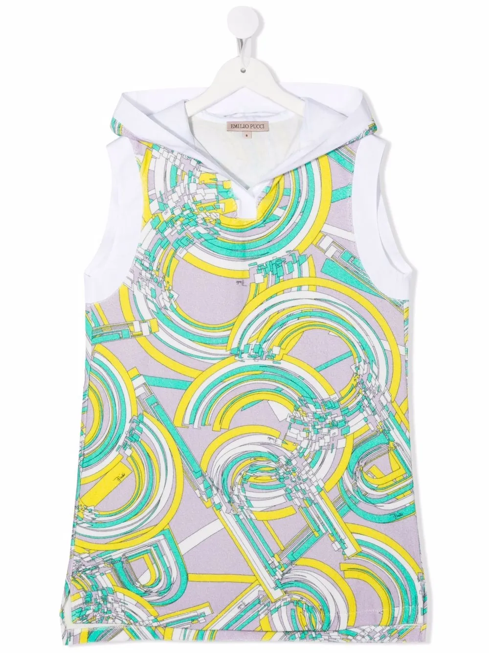 

PUCCI Junior chaleco con capucha y motivo - Morado