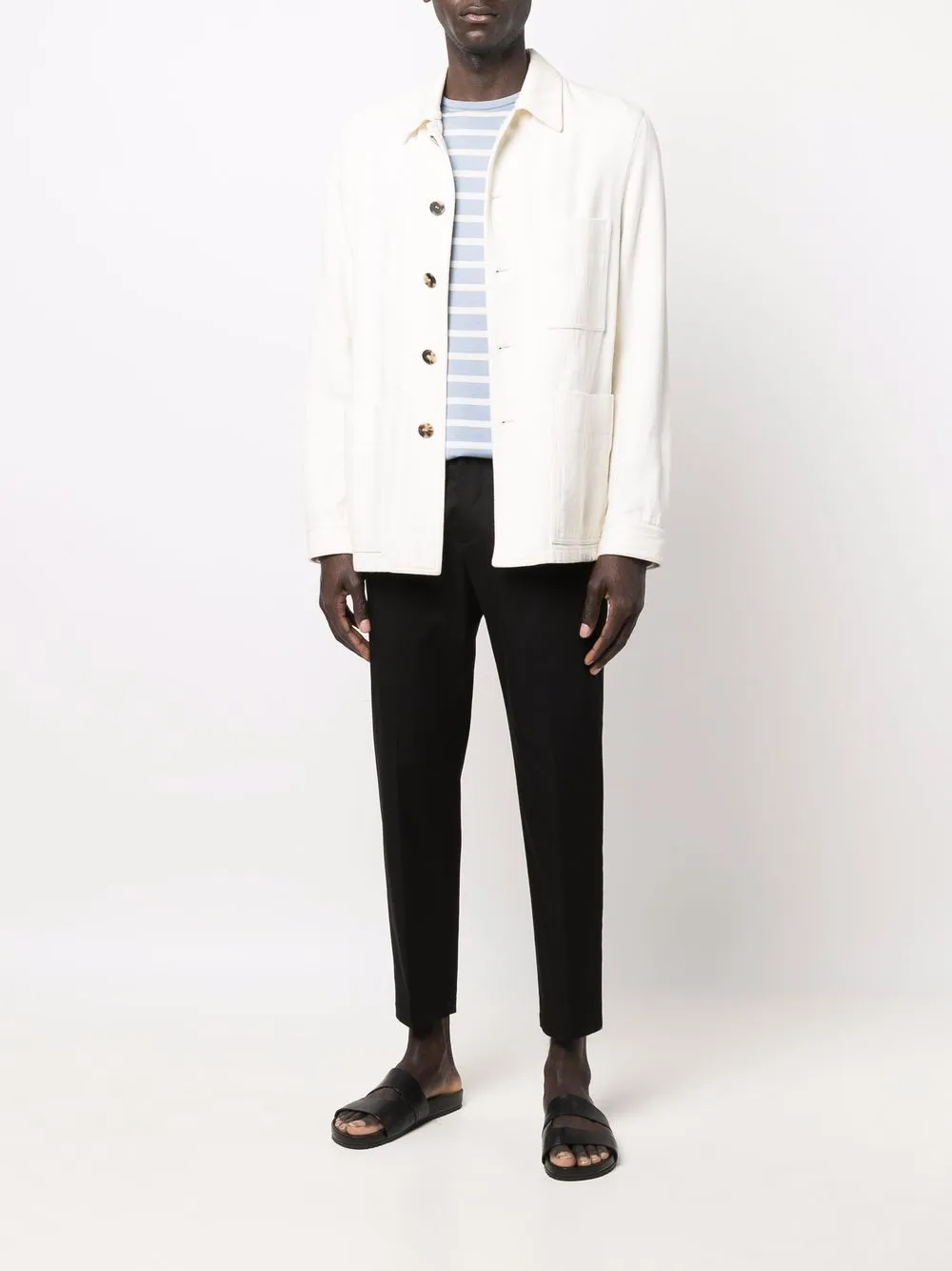 Low Brand Straight broek - Zwart