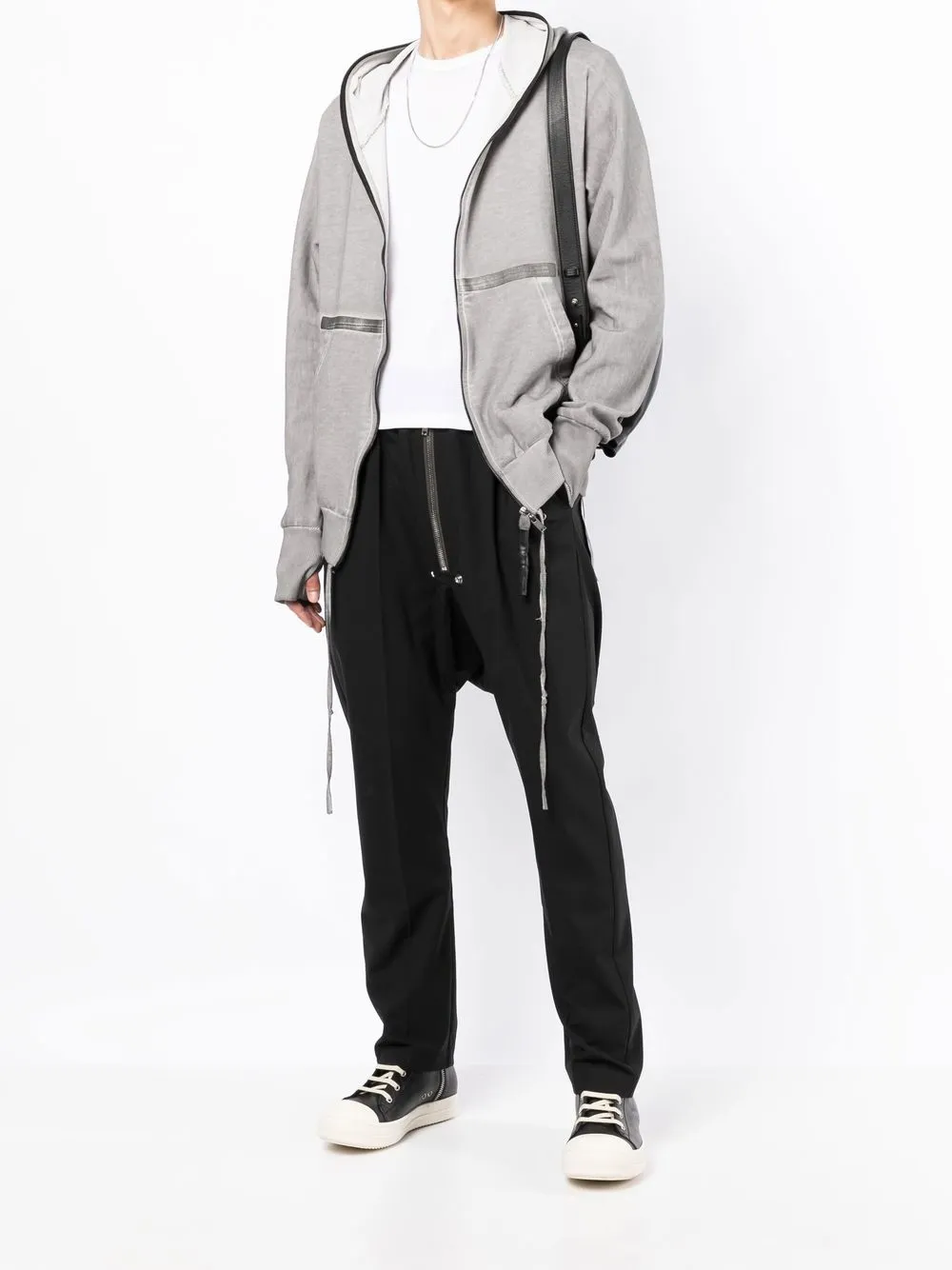 Isaac Sellam Experience Hoodie met rits - Grijs