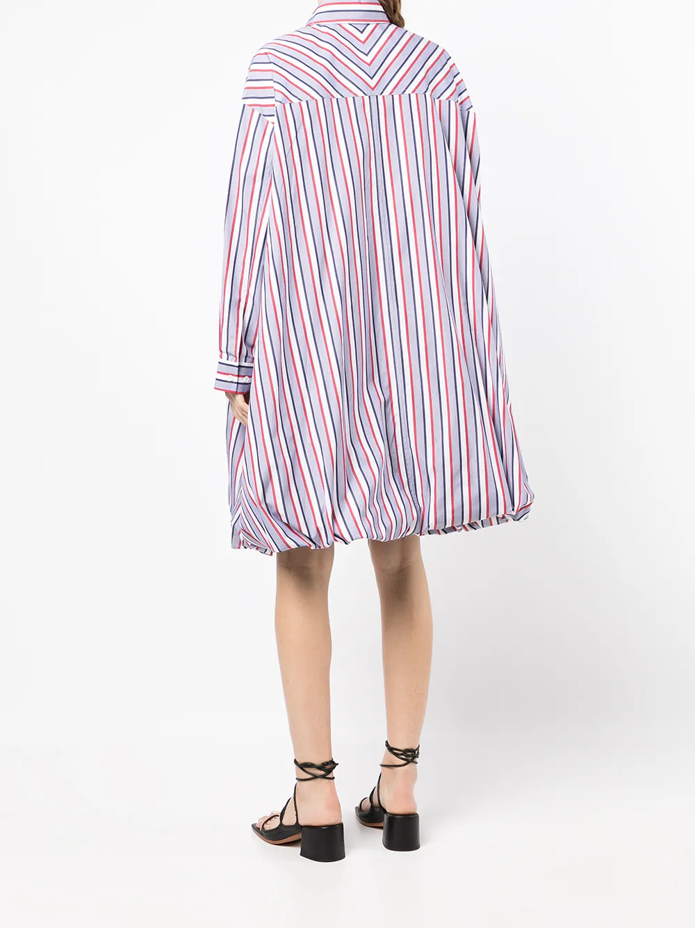 最安値で  Juun.J stripe-detail Shirt Dress | Blue | FARFETCH JO ウェア