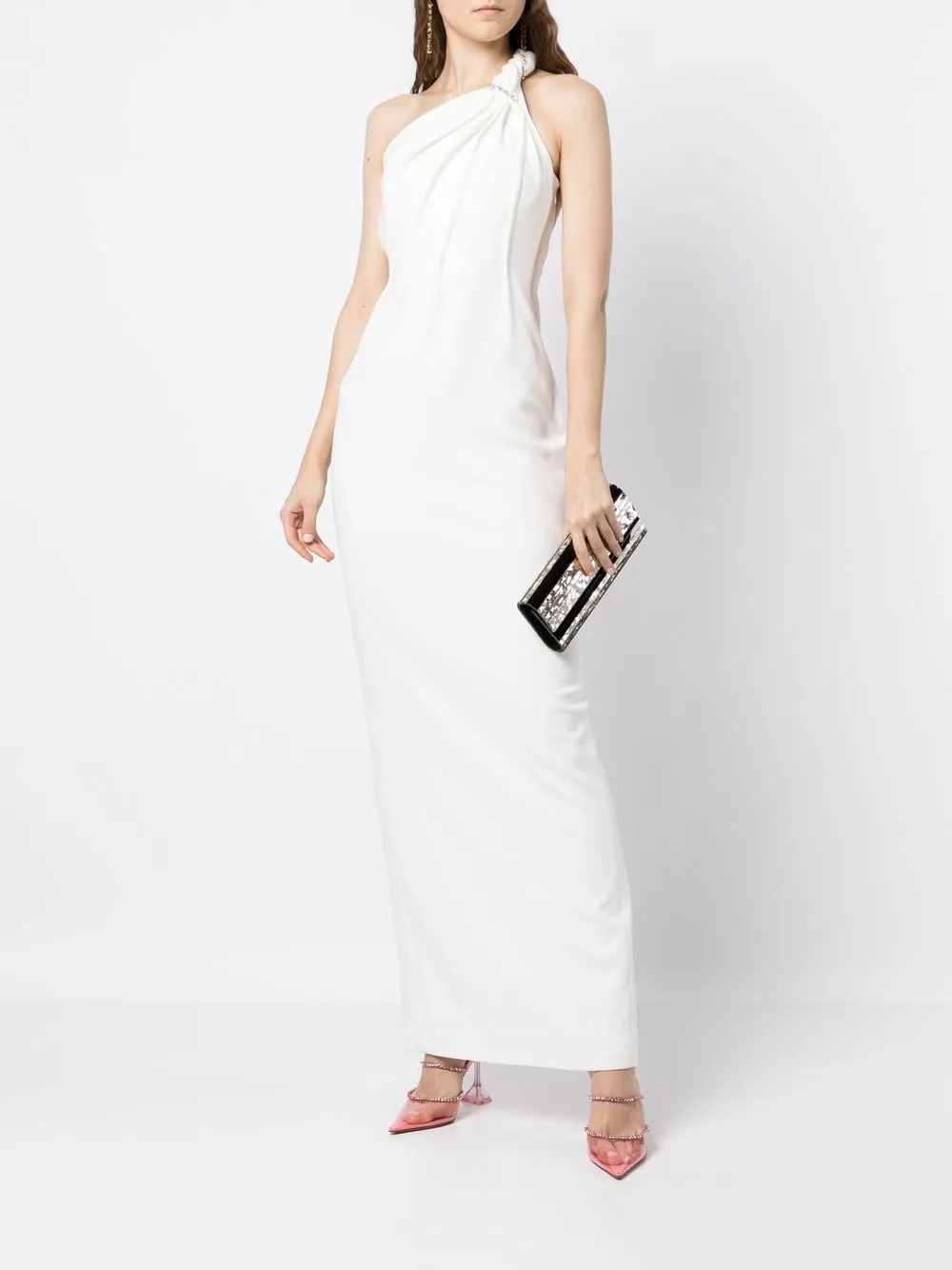 Rachel Gilbert Asymmetrische avondjurk - Wit