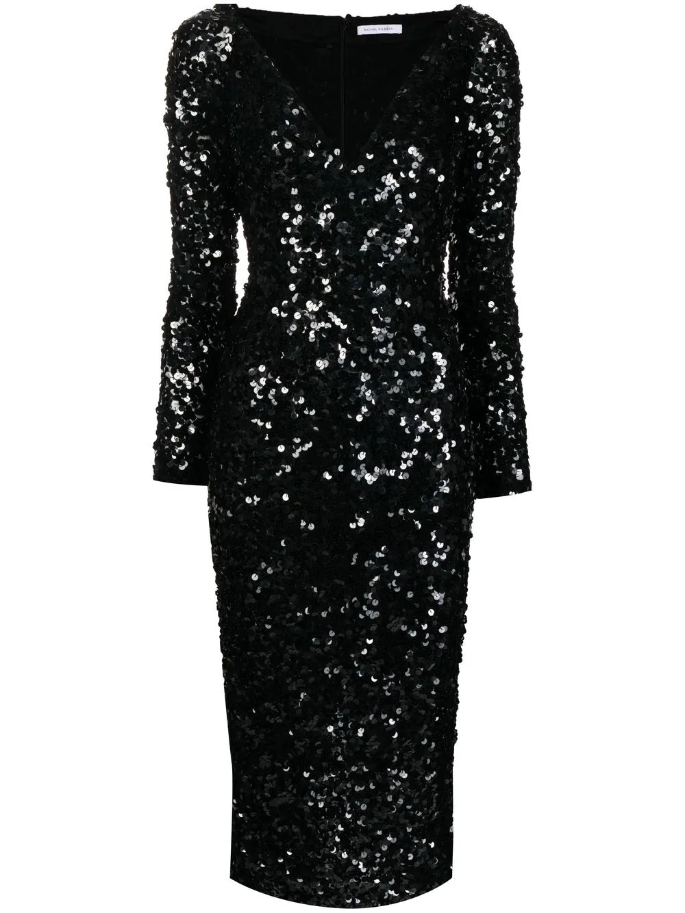 

Rachel Gilbert vestido Fluer midi con lentejuelas - Negro