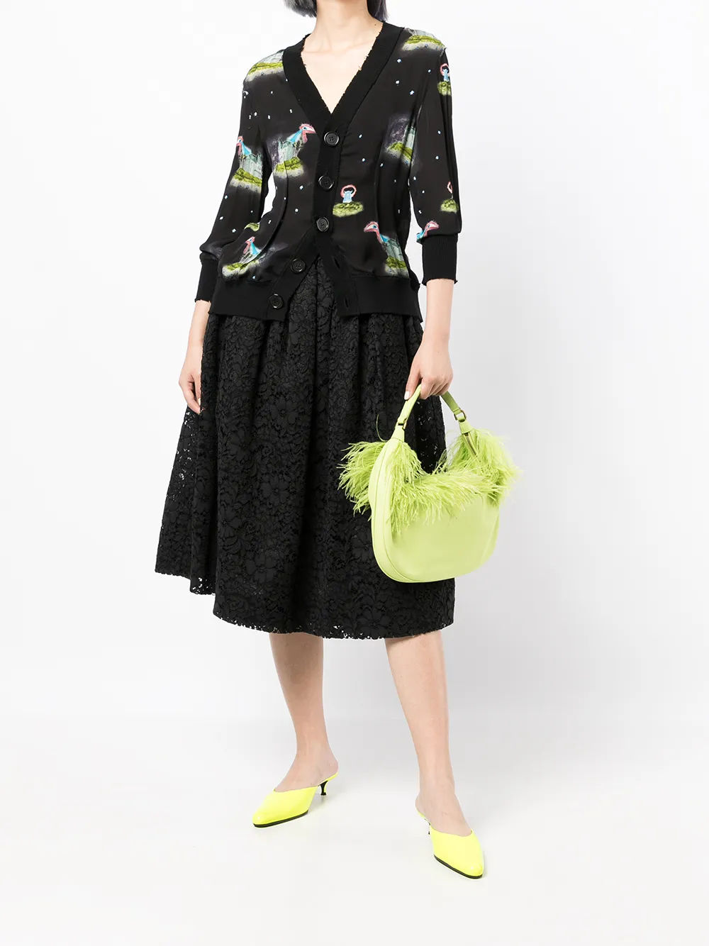 Undercover High waist rok - Zwart