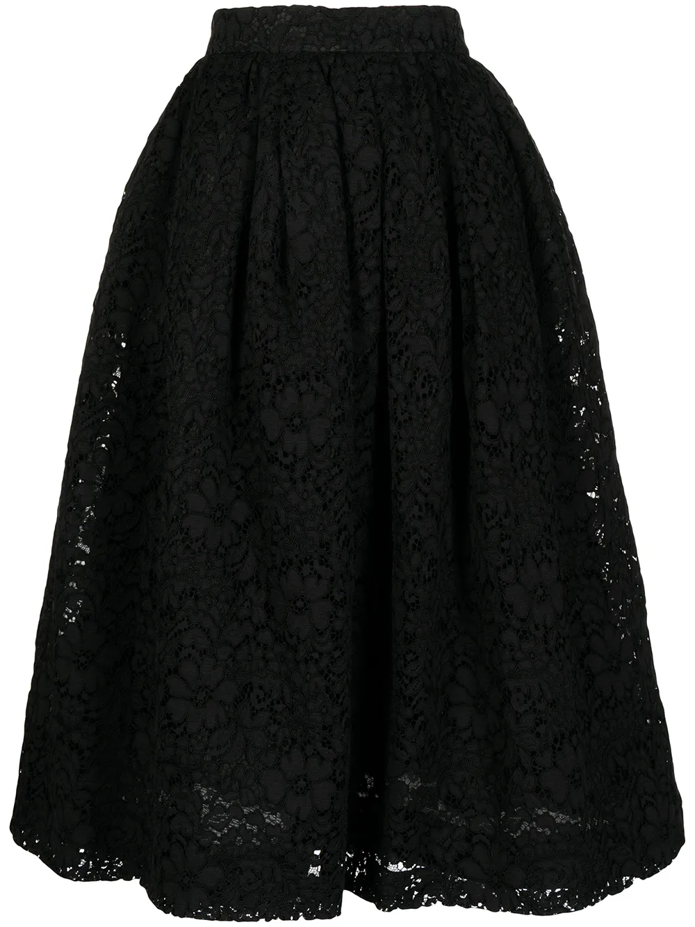 

Undercover falda de encaje con cintura alta - Negro