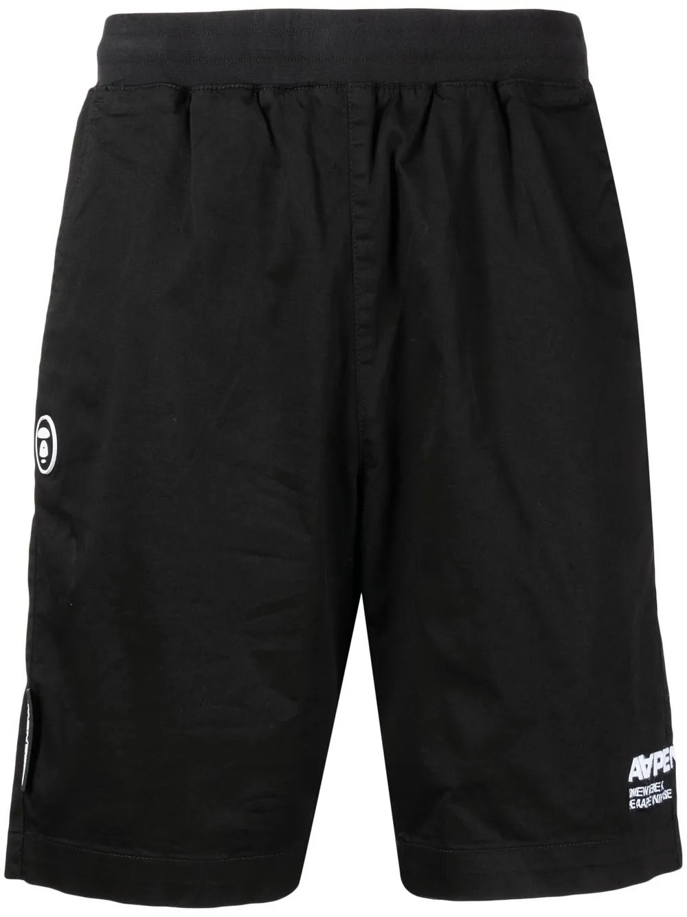 AAPE BY *A BATHING APE® embroidered-logo track shorts - Black