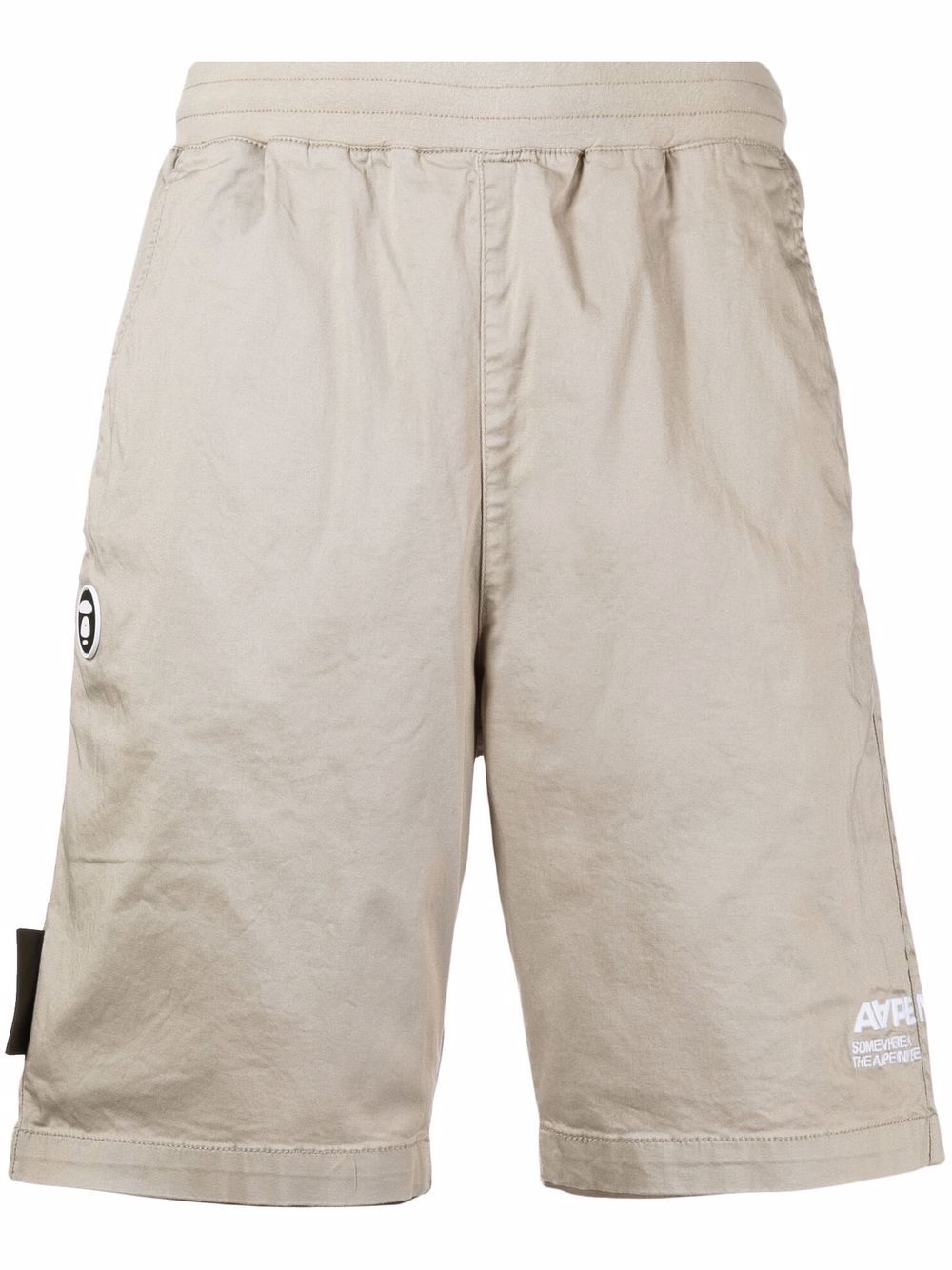 AAPE BY *A BATHING APE® embroidered-logo track shorts - Brown