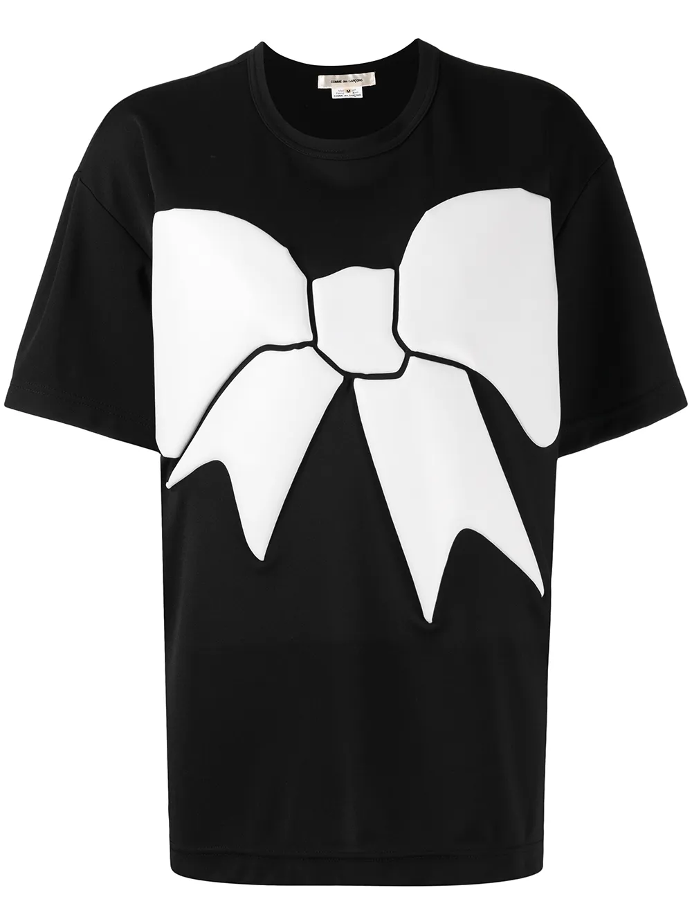 bow-print short-sleeve T-shirt