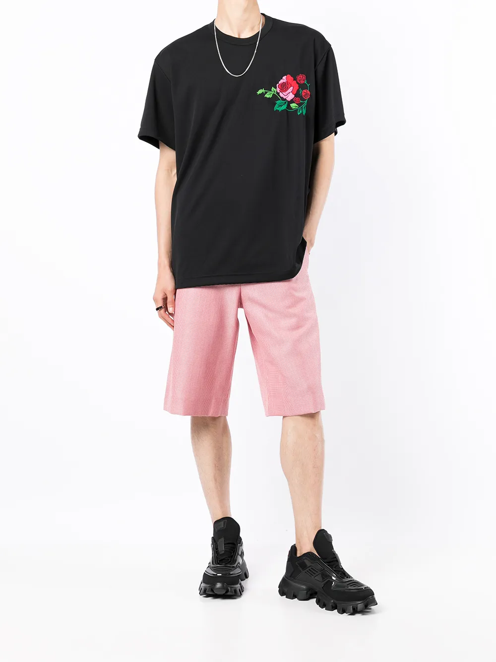 Comme Des Garçons Homme Plus Shorts met print - Rood