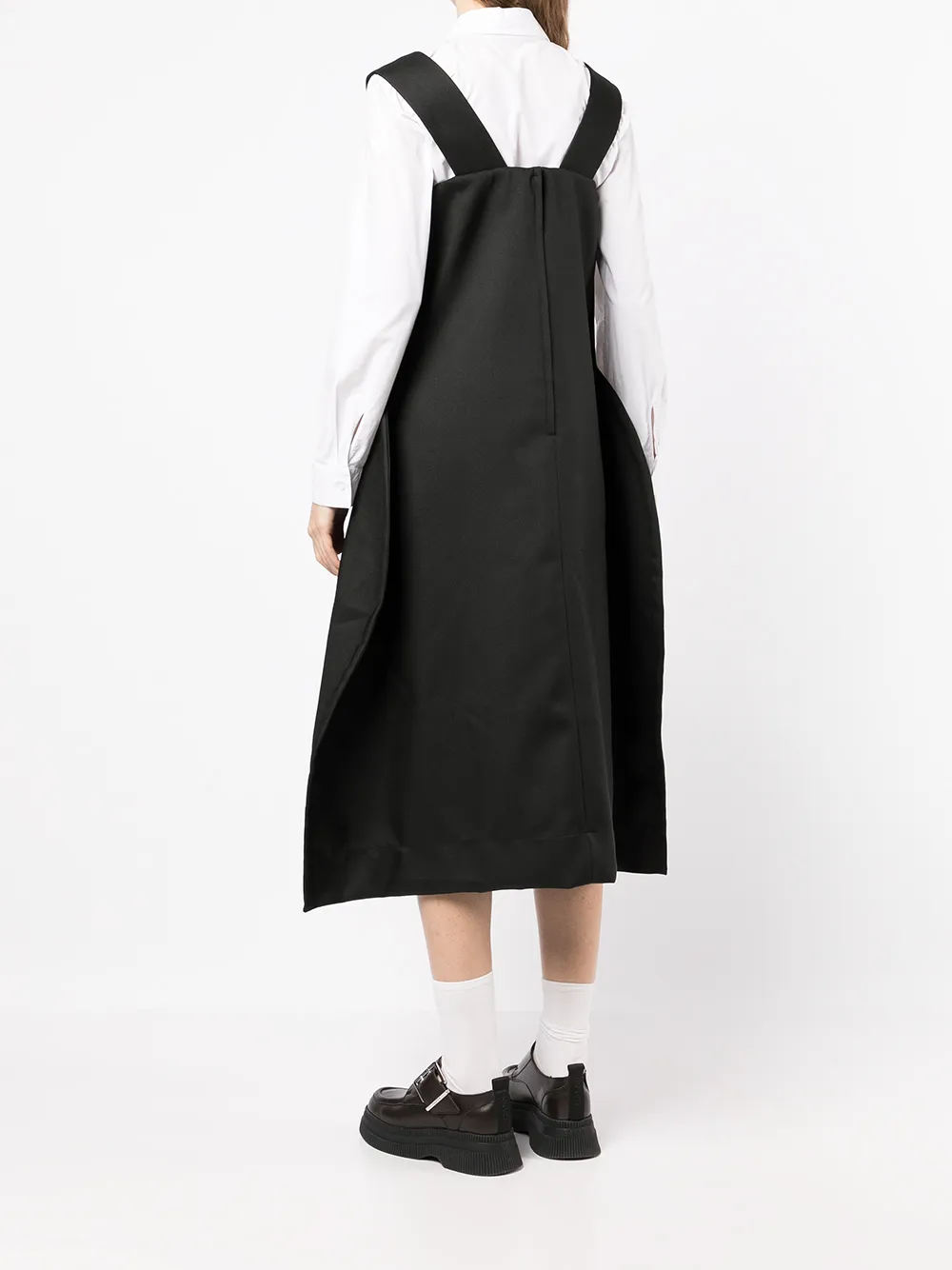 Comme Des Gar ons Exaggerated A line Pinafore Dress Farfetch