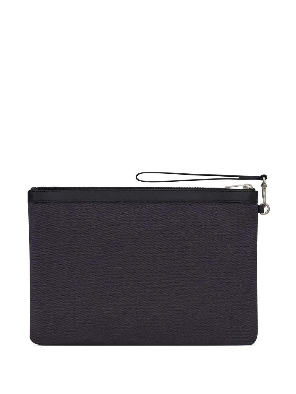 Saint Laurent Portemonnee met logoprint - Grijs