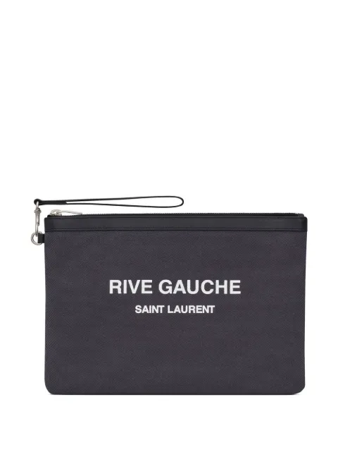 Saint Laurent logo-print zipped pouch  