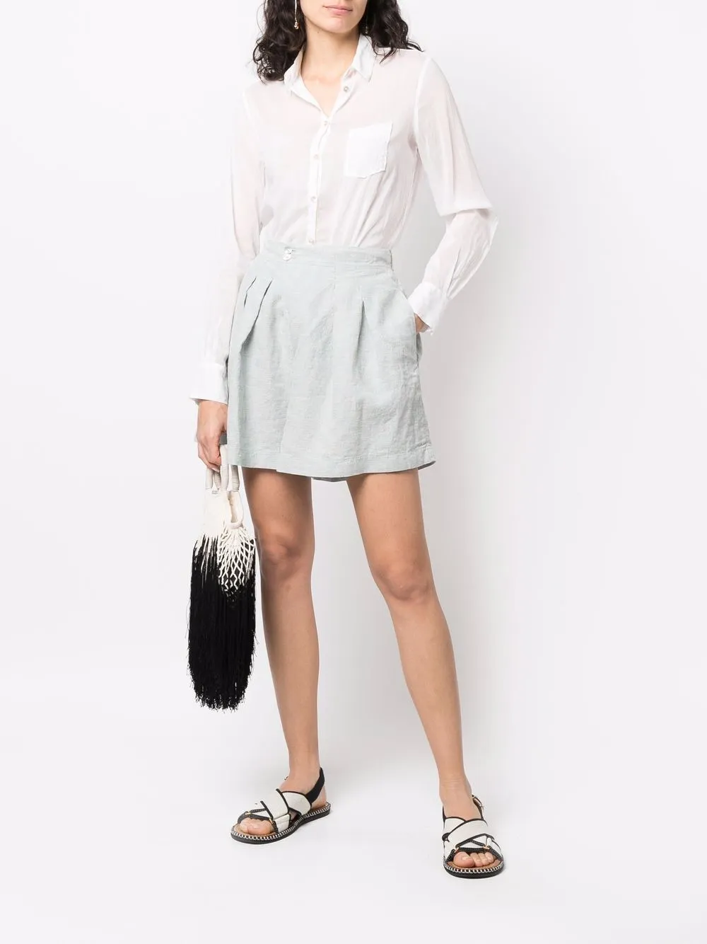 Forte Forte Tweed shorts - Blauw