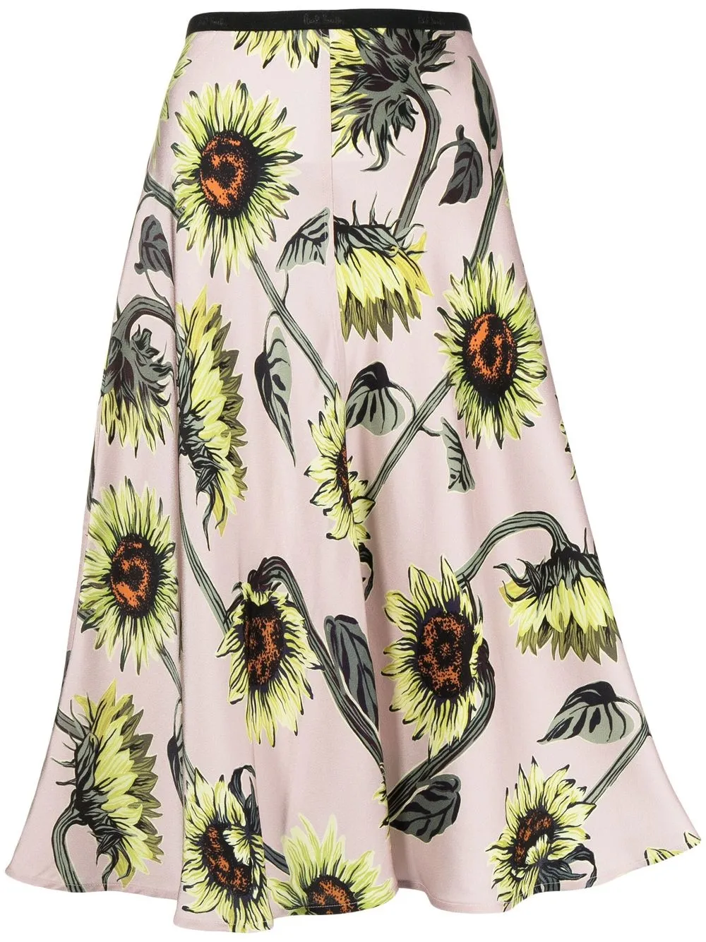 

Paul Smith falda de cintura alta con motivo floral - Rosado