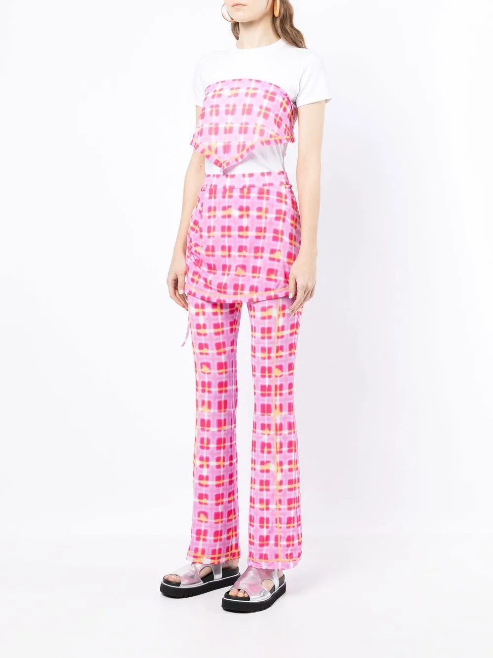 Wrap-Detail Jersey Pants
