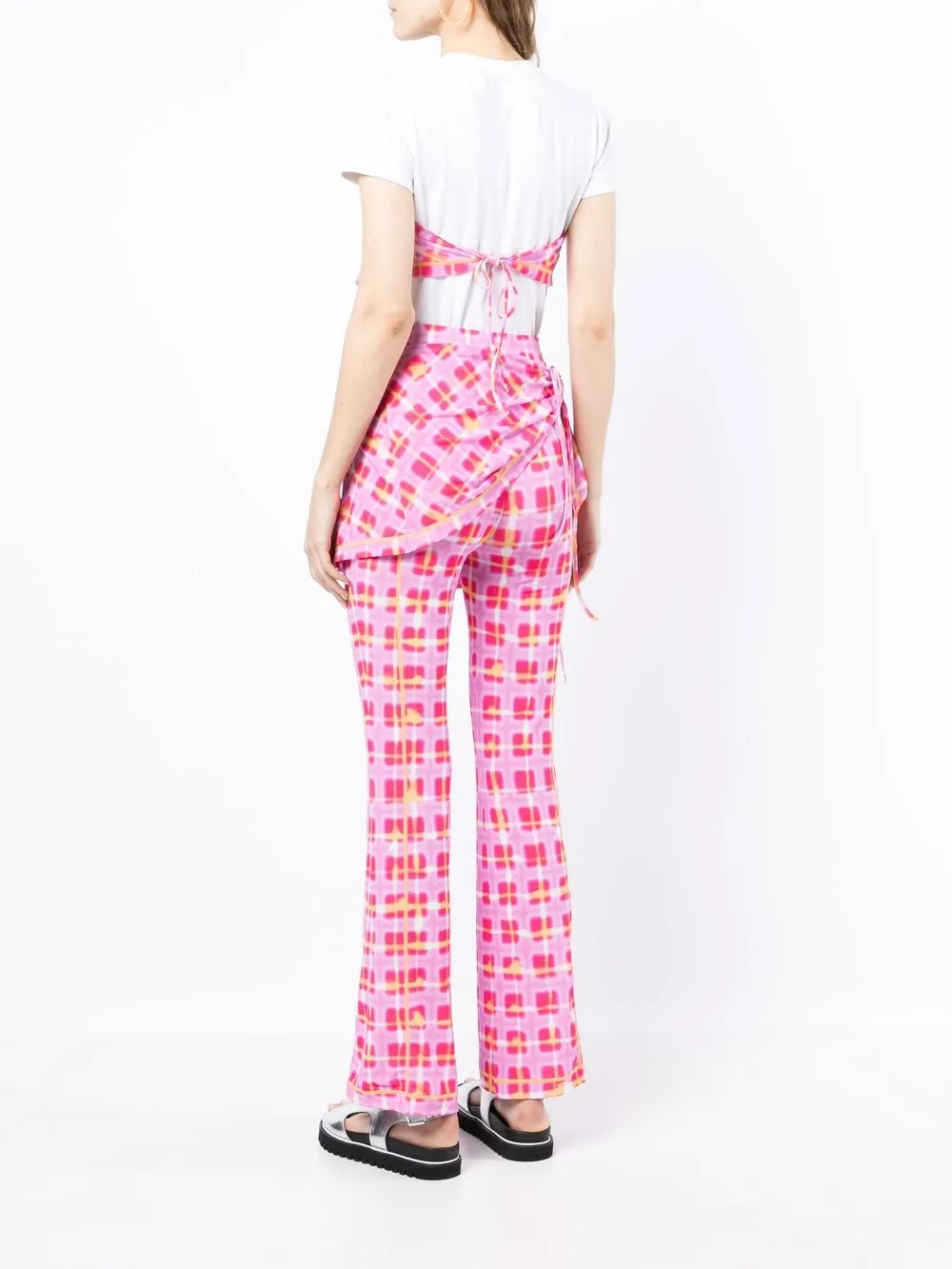 Wrap-Detail Jersey Pants