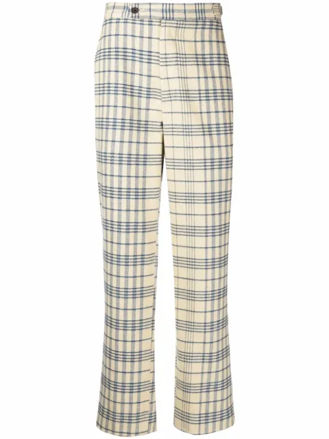 BODE checked straight-leg trousers