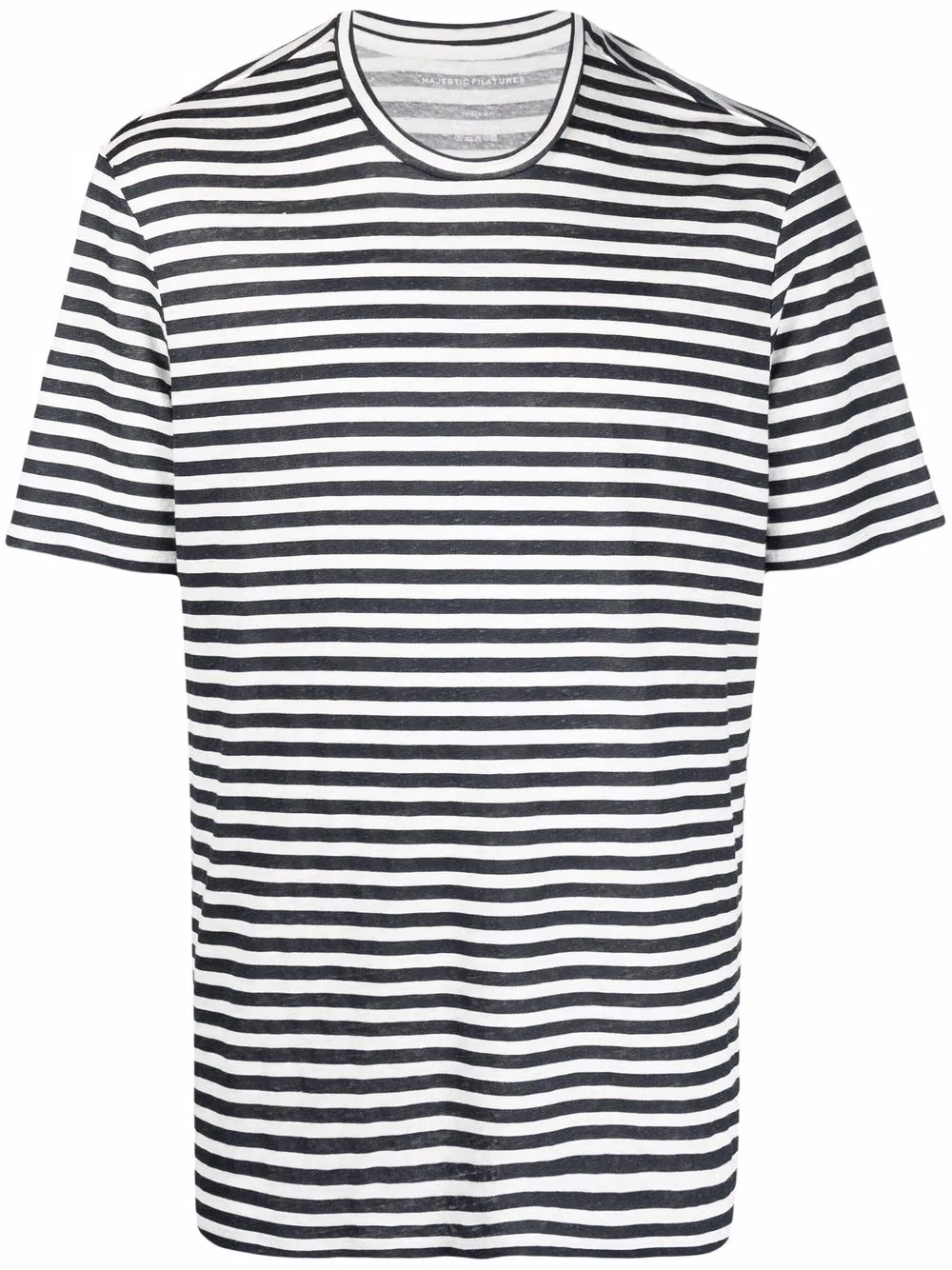 

Majestic Filatures playera con rayas horizontales estampadas - Azul