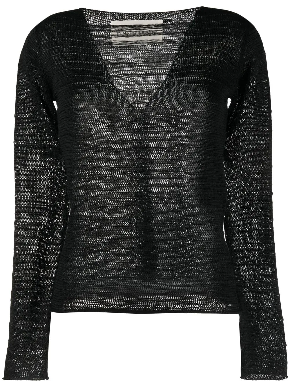 

By Malene Birger top tejido manga larga - Negro