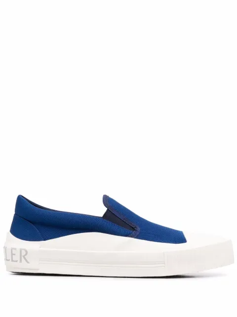 Moncler tenis con logo estampado