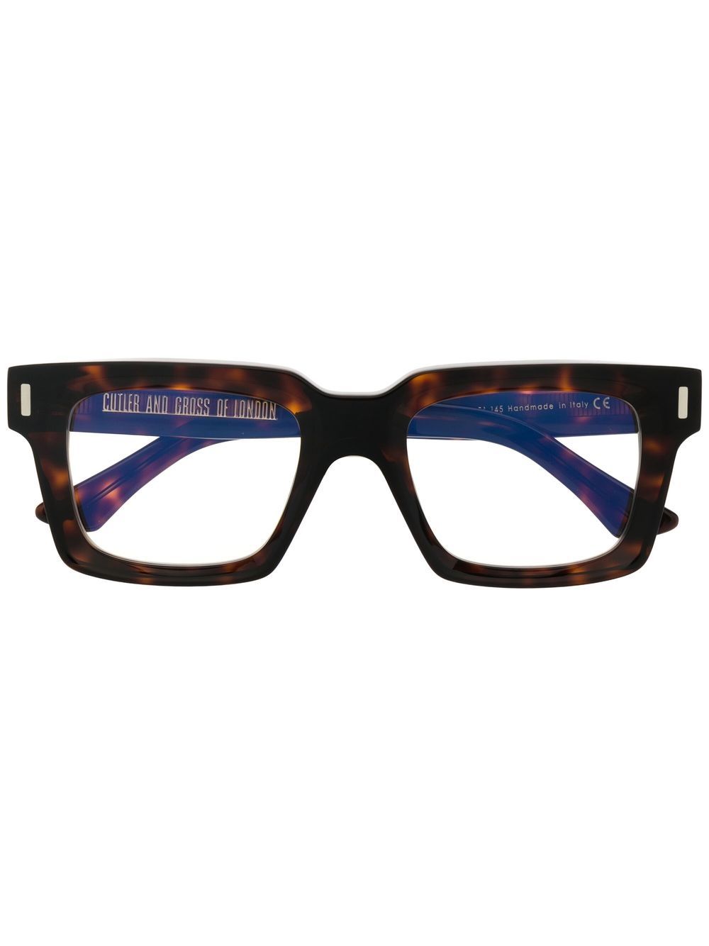 square frame tortoiseshell glasses