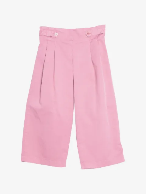 Siola pleated button-detail trousers