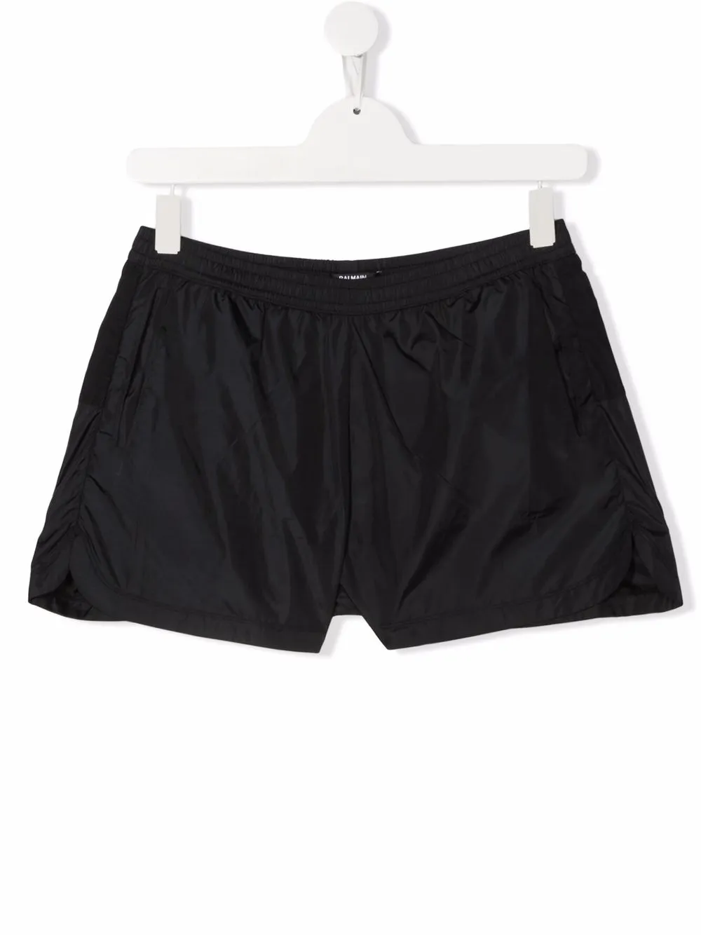 

Balmain Kids shorts con logo estampado - Negro