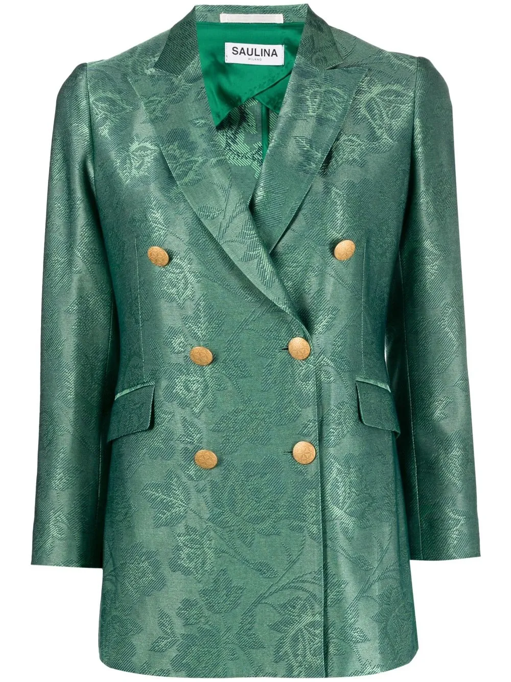 

SAULINA blazer con doble botonadura - Verde
