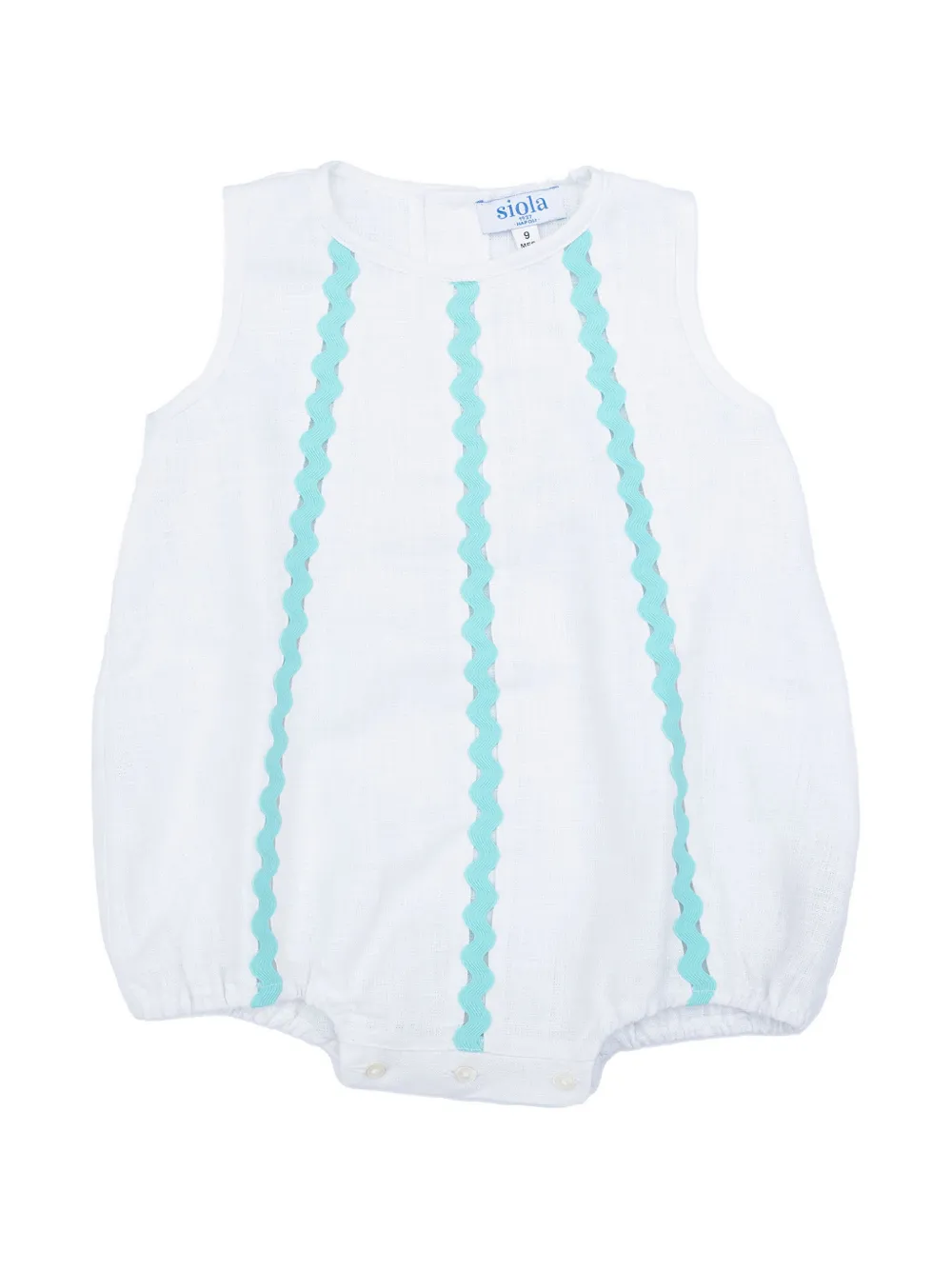 Siola ricrac-trim sleeveless romper - Weiß