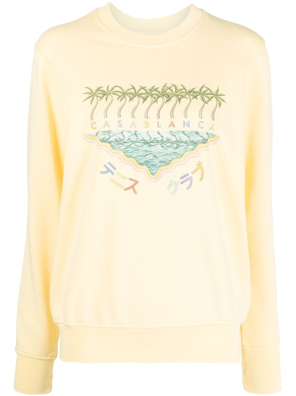 logo-embroidered organic cotton sweatshirt