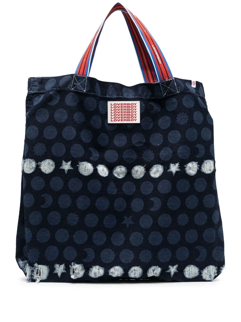 

Charles Jeffrey Loverboy tote de mezclilla - Azul