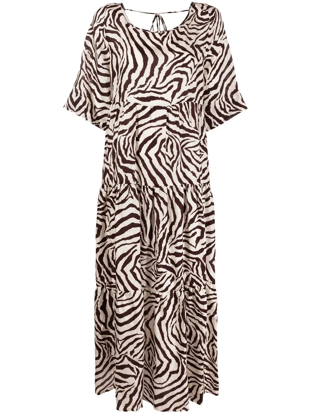 

P.A.R.O.S.H. vestido con animal print - Blanco