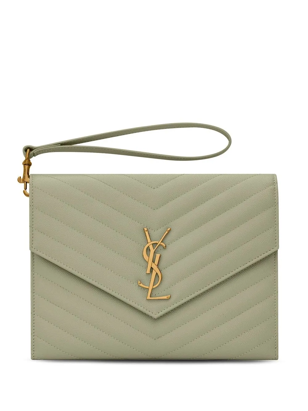 

Saint Laurent bolsa de mano Mono capitonada - Verde