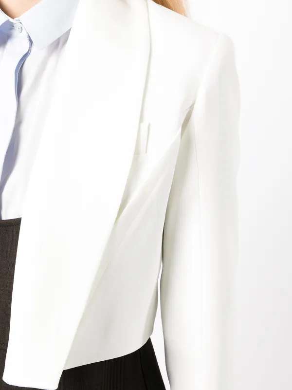 Paule Ka bolero-style Cropped Jacket | White | FARFETCH IN