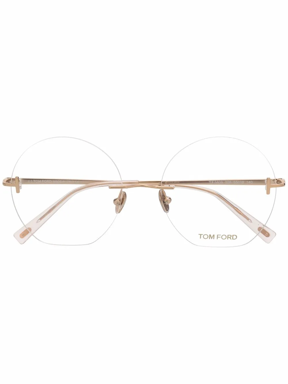 tom ford eyewear 圆形无框眼镜 图 1