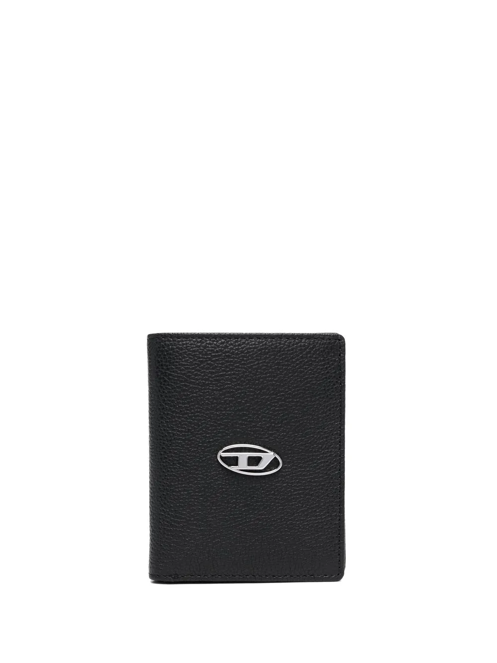 

Diesel logo-plaque leather wallet - Black