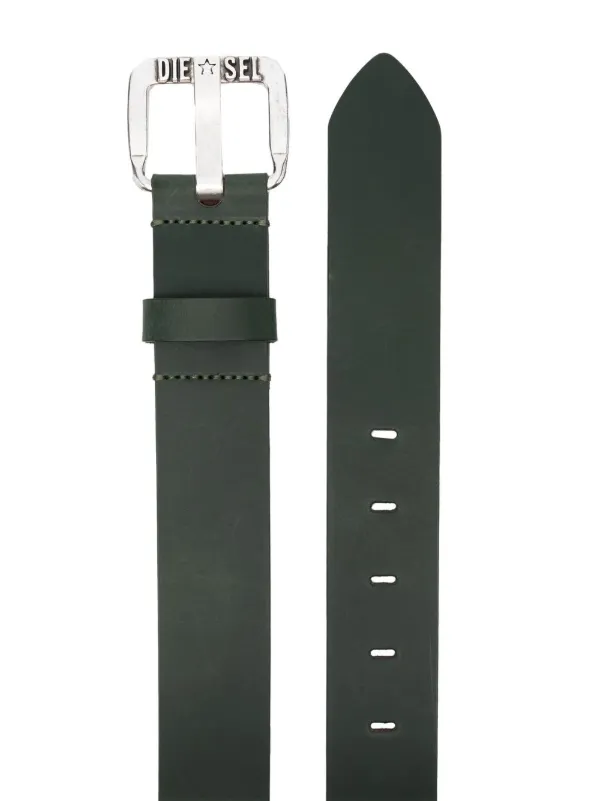 Diesel B-Star II Leather Belt | Green | FARFETCH