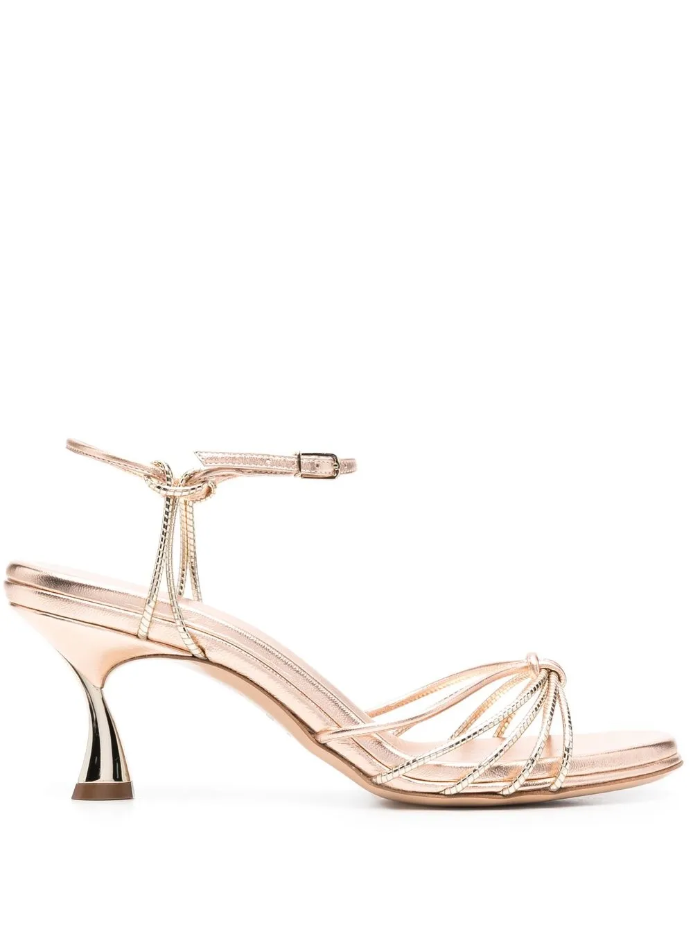 Casadei Metallic open-toe Sandals - Farfetch