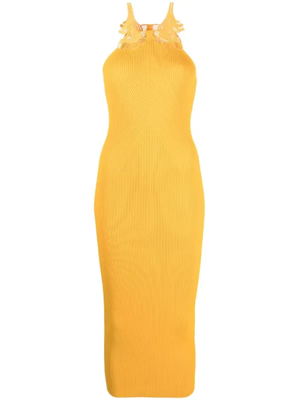 Self Portrait Bodycon Midi Dress Farfetch