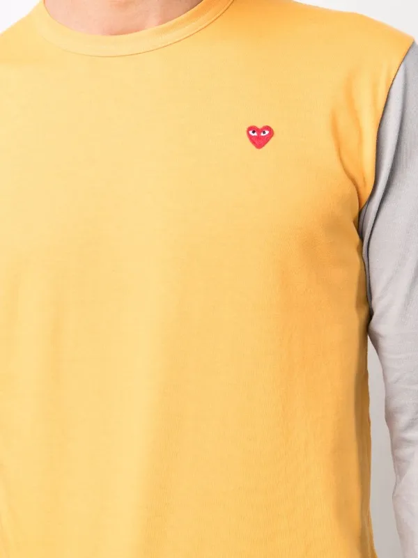 Comme Des Garçons Play ロゴ Tシャツ | オレンジ | FARFETCH JP