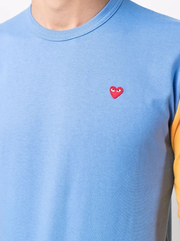 Comme des garcons play store colour series logo tee