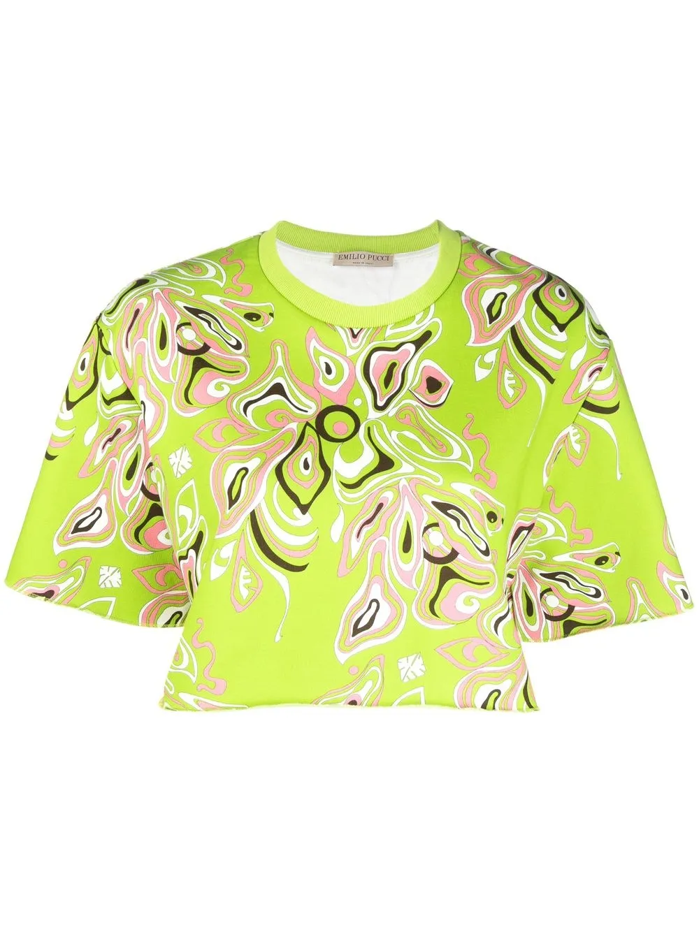 

PUCCI playera corta con estampado Africana - Verde