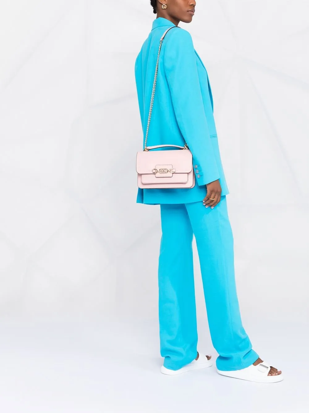 Michael Michael Kors Heather leren tas - Roze