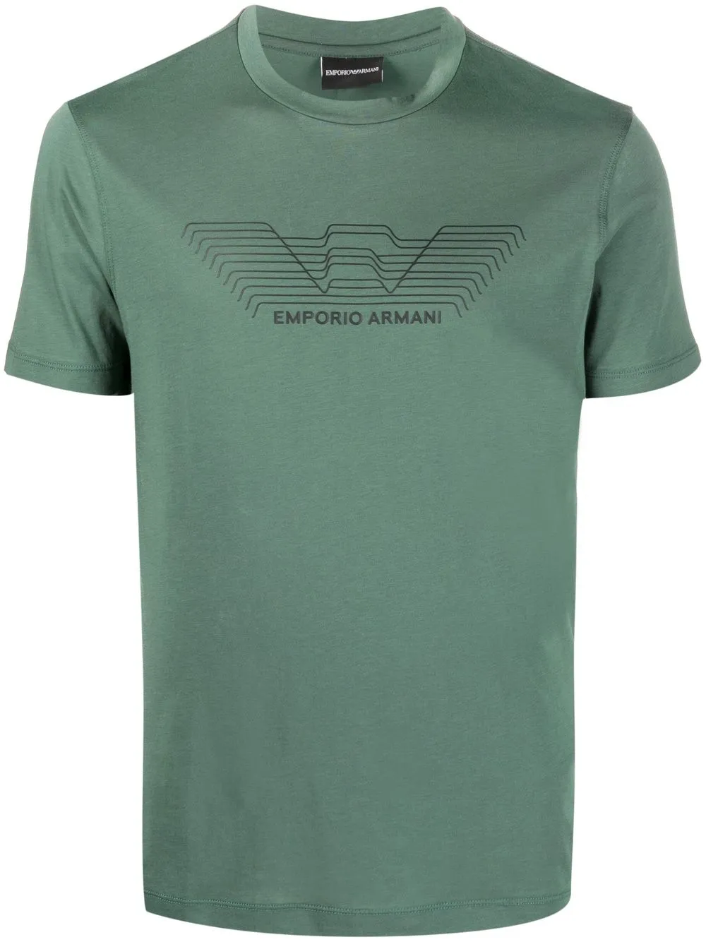 

Emporio Armani debossed-logo T-shirt - Green