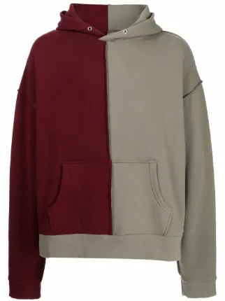 Split colour best sale hoodie