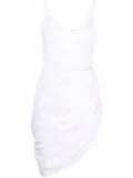 Jacquemus La Robe Saudade draped minidress - White