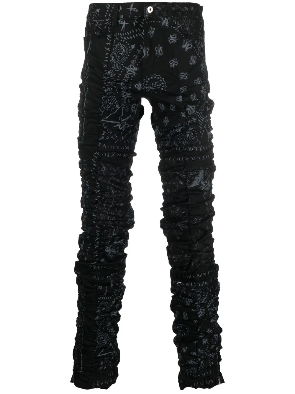 

MJB Marc Jacques Burton pantalones skinny con estampado de bandana - Negro
