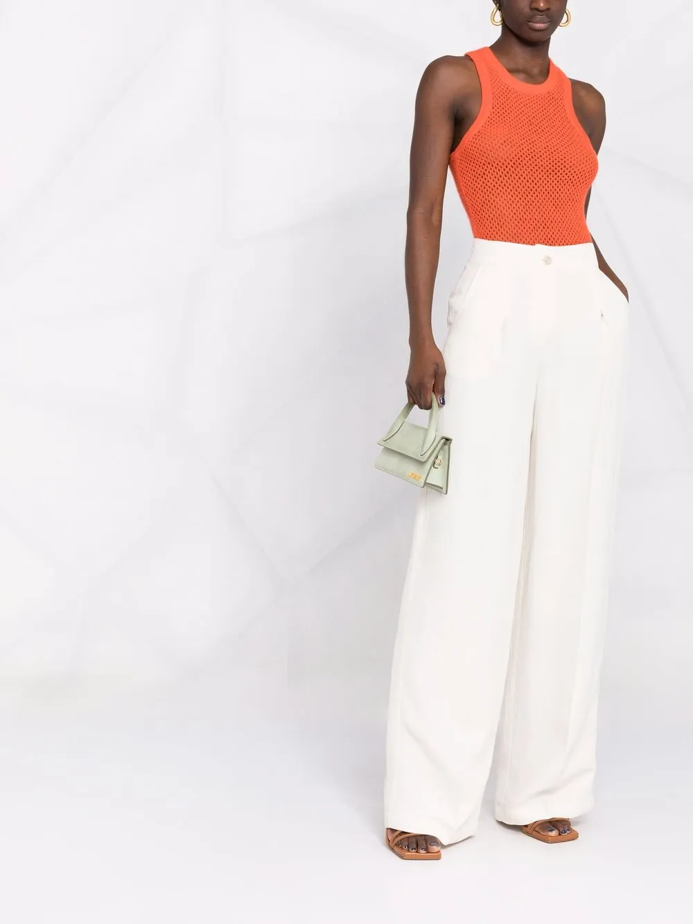 PINKO Pantalon met wijde pijpen - Wit