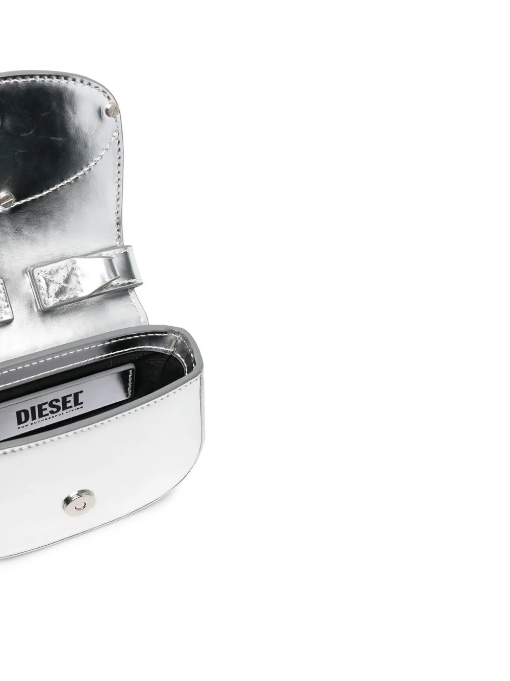 Diesel 1DR-XS-S Mini Bag | Silver | FARFETCH