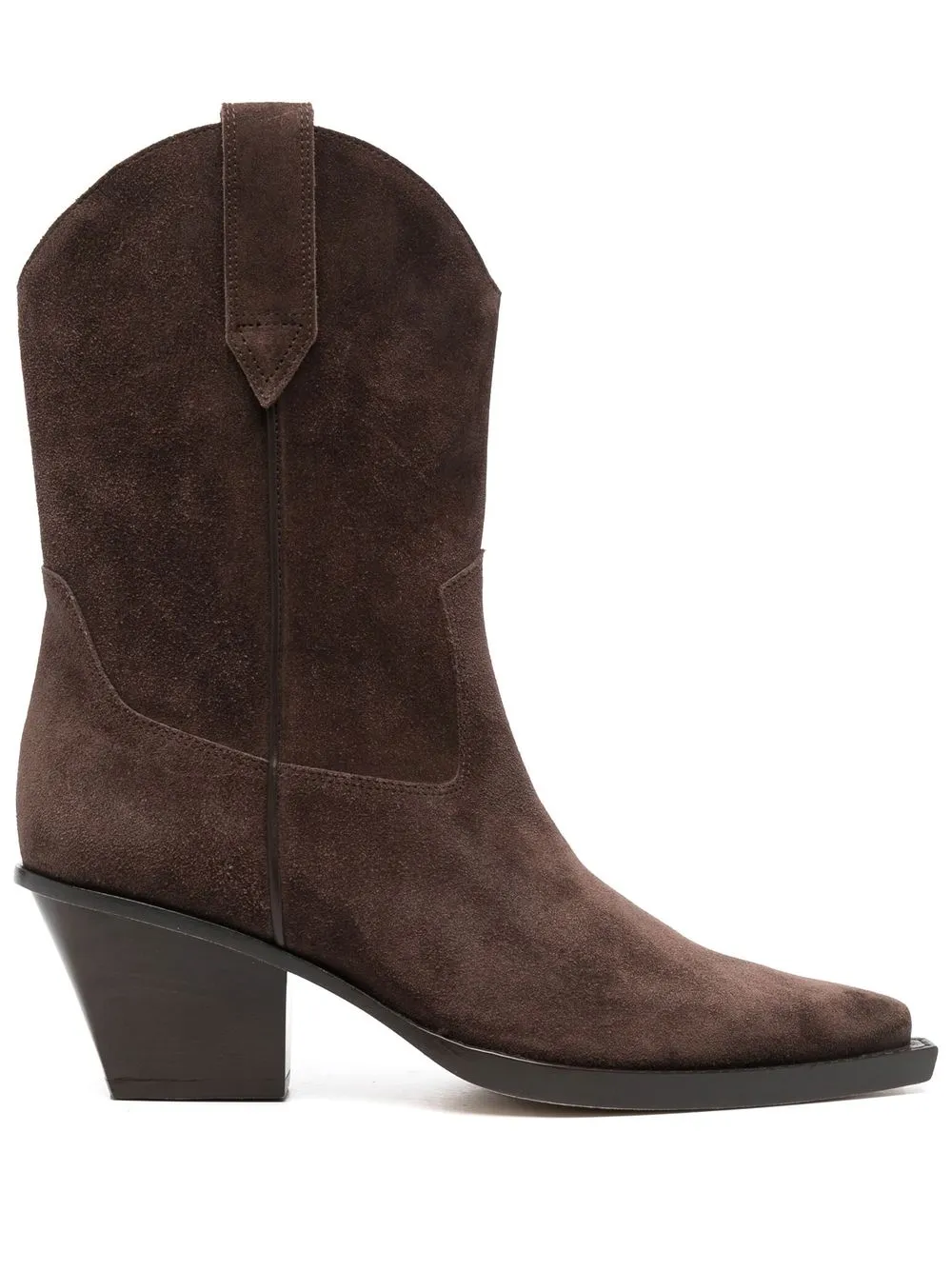 Paris Texas Western-style Mid-calf Boots In Braun | ModeSens